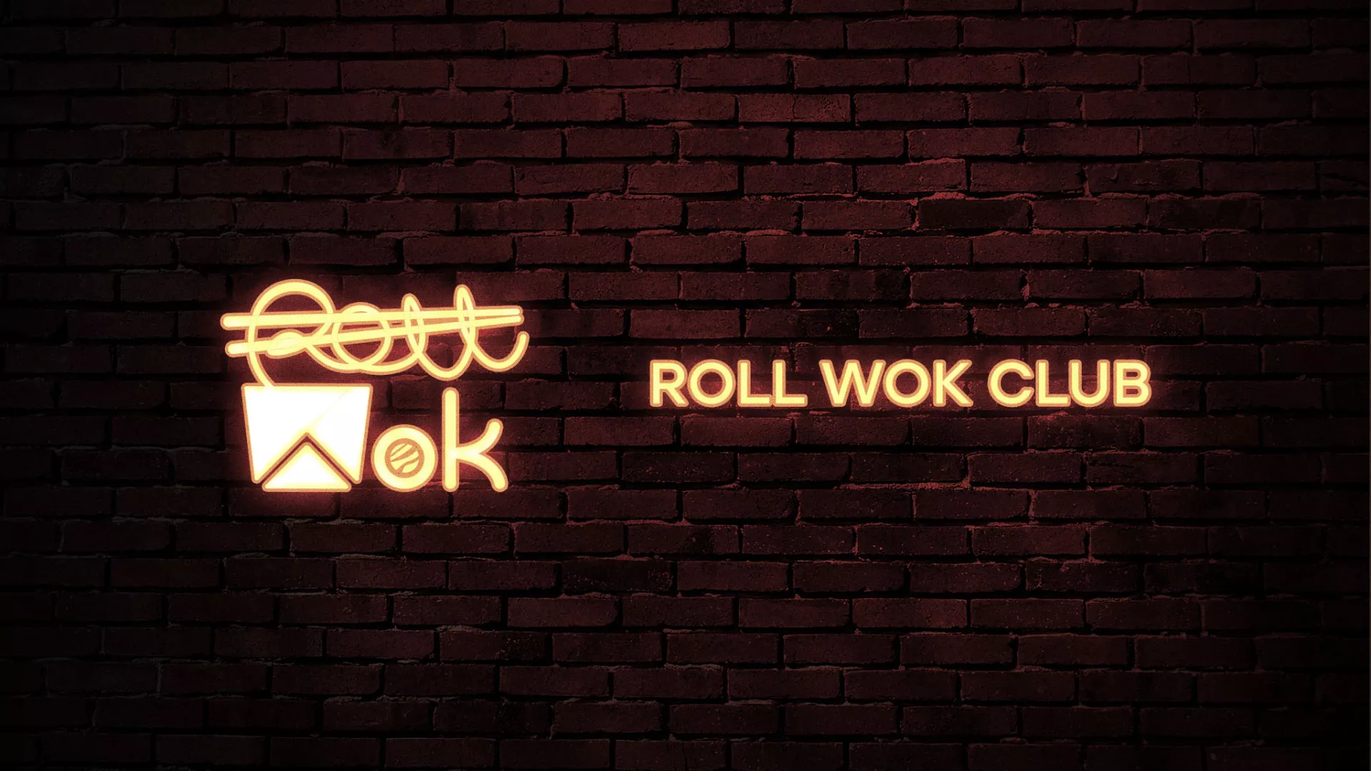 Разработка логотипа суши-бара «Roll Wok Club» в Воронеже